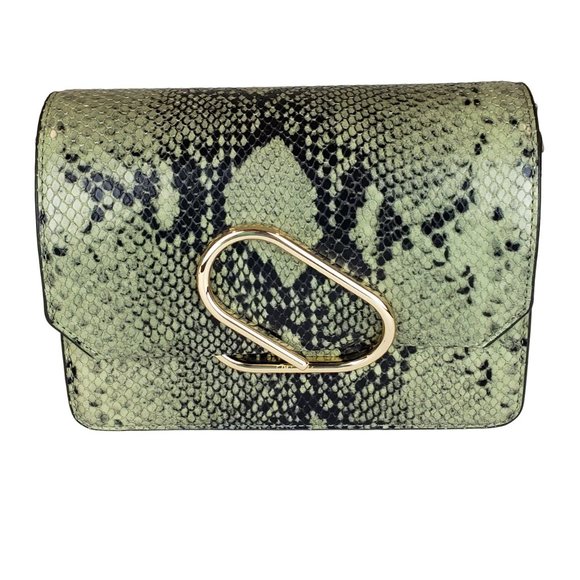 3.1 Phillip Lim Green Snakeskin Alix Mini Shoulder Bag NWT - Picture 6 of 12
